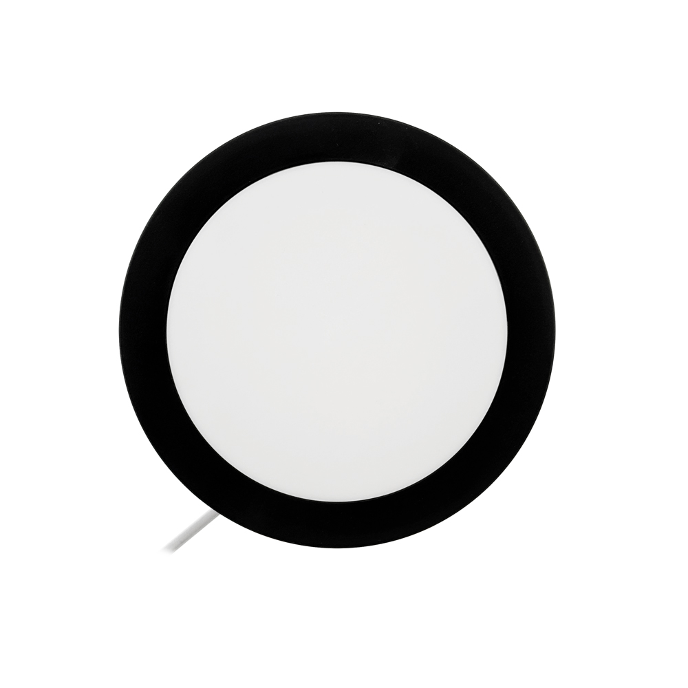 3CCT Selectable Round LED Ceiling Light with Side Glow Ring for Living Room and Bedroom