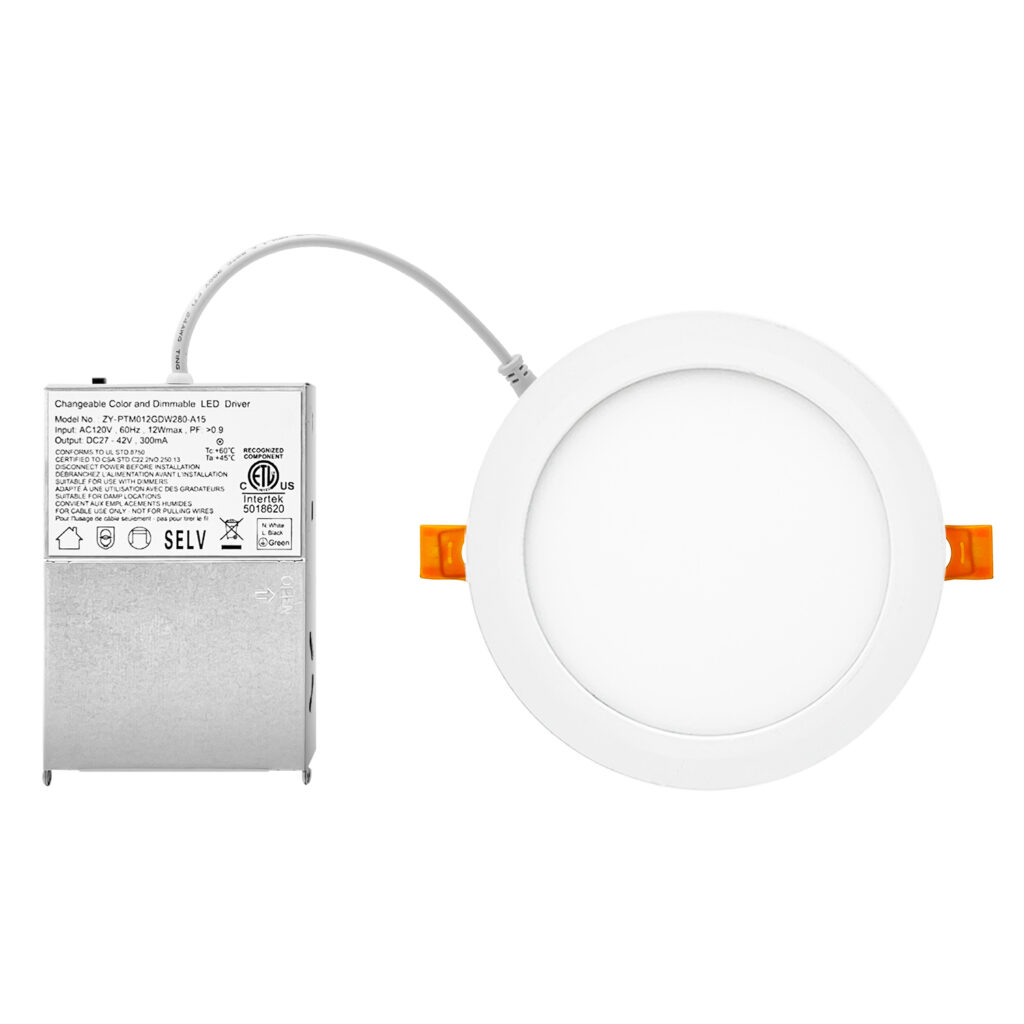 5CCT Ultra-Thin LED Recessed Night Light with Dimmable Driver and Junction Box